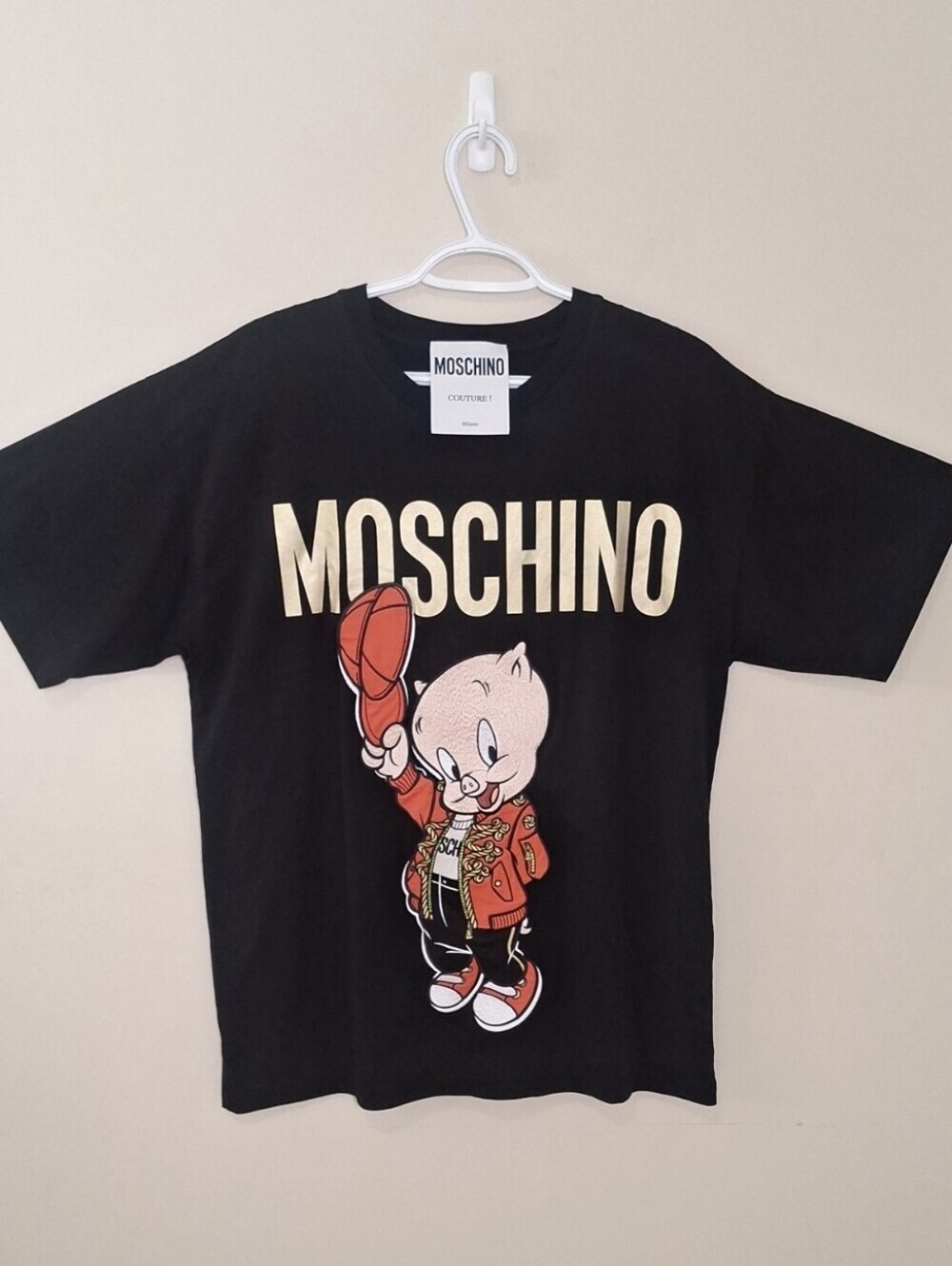 Moschino Year Of The Pig Looney Tunes Colab 2019 Men's Small NWOT